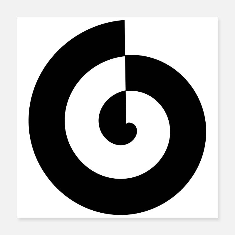 Spirale Poster 40x40 cm