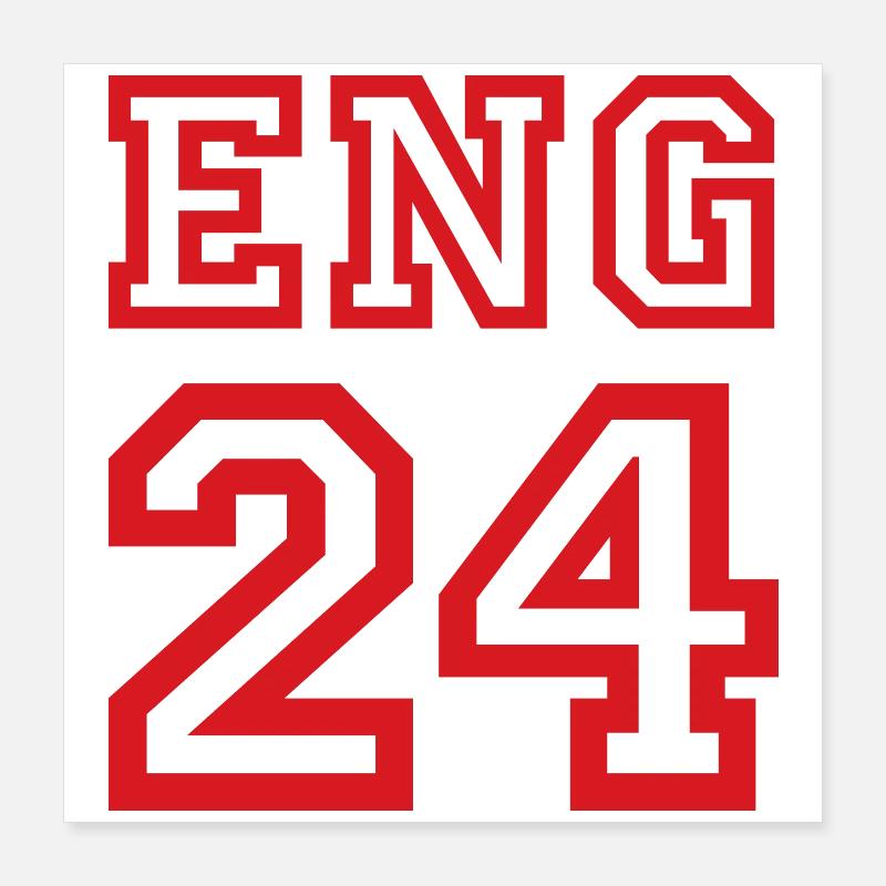 Angleterre Poster 40 x 40 cm