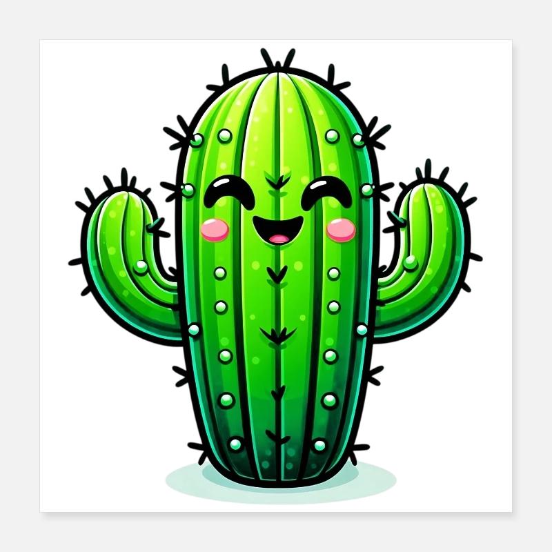 Cactus Poster 40 x 40 cm