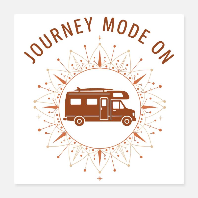 Mode Voyage activé Poster 40 x 40 cm