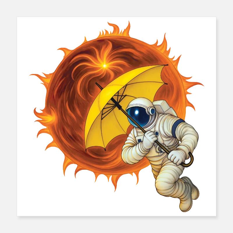 SOLAR WIND - geek & scifi Poster 40 x 40 cm
