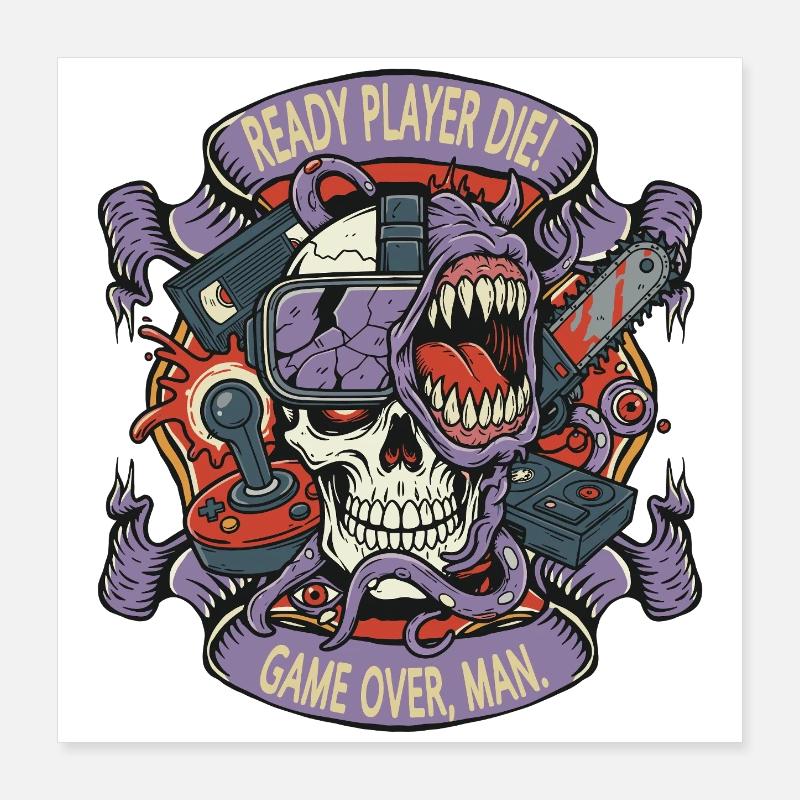 Ready Player The Skulls Poster 16" x 16" (40x40 cm)