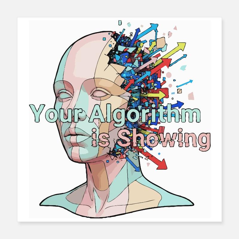 Votre algorithme montre Poster 40 x 40 cm