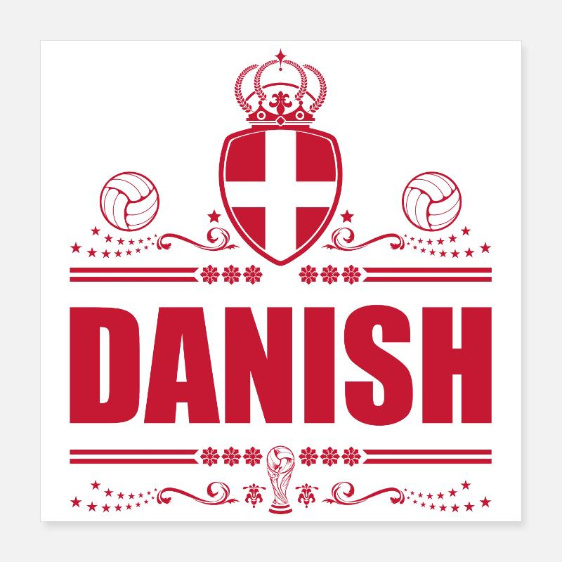DÄNISCH - DÄNEMARK Poster 40x40 cm