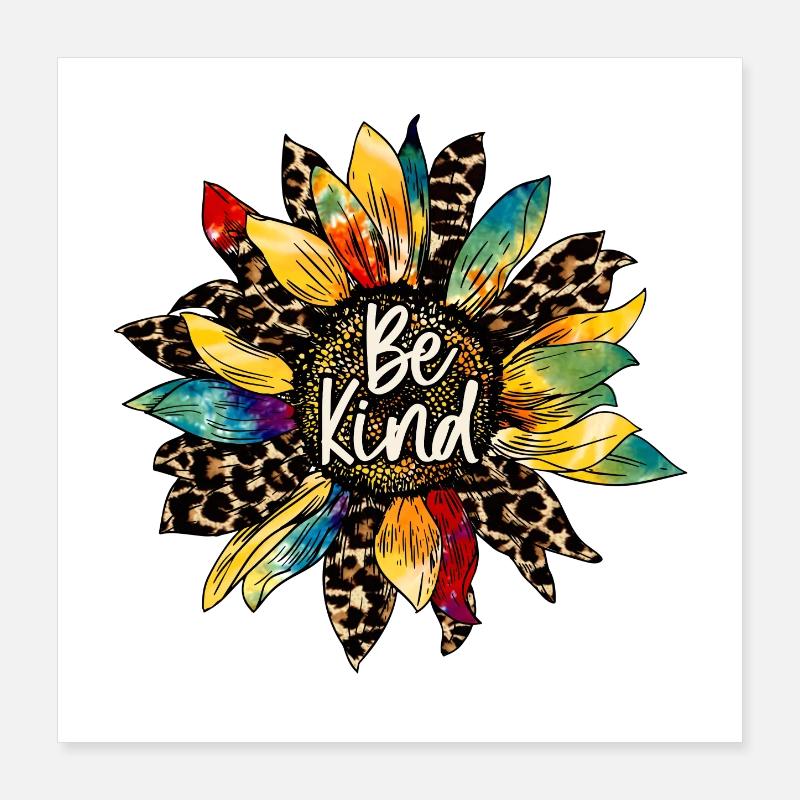 Bee Kind Poster 16" x 16" (40x40 cm)
