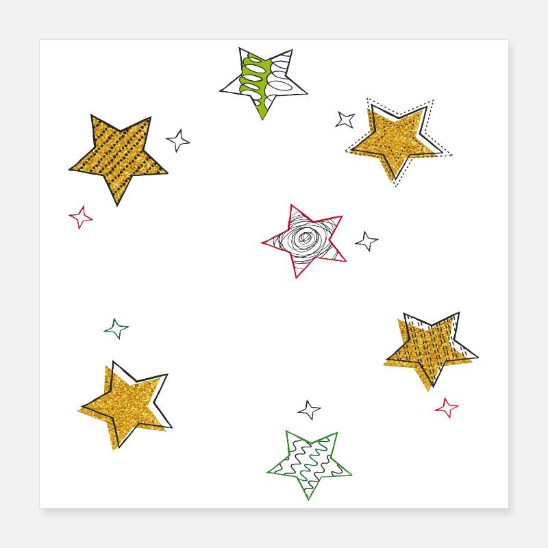 Sterne Poster 40x40 cm