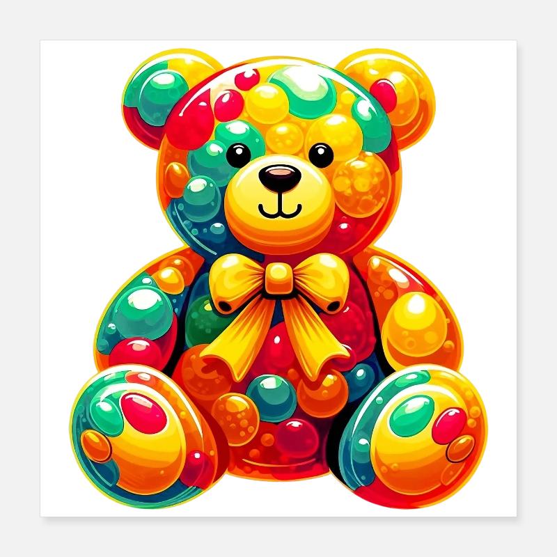 Bear Poster 16" x 16" (40x40 cm)