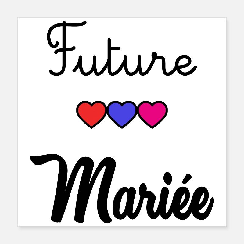 FUTURE MARIEE Poster 40 x 40 cm