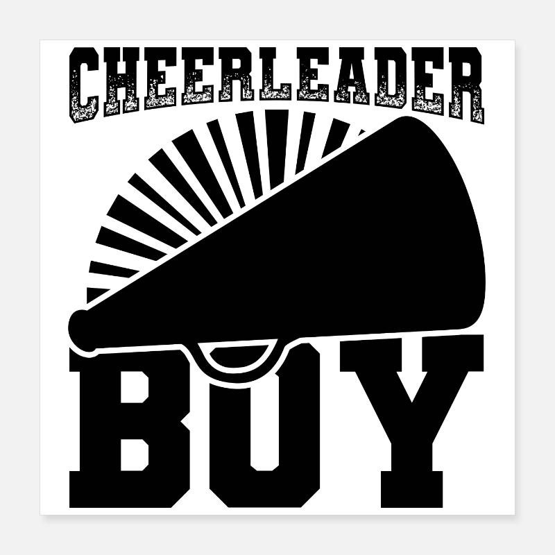 Cheerleader Junge Poster 40x40 cm
