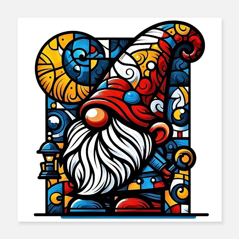 Gnom Poster 40x40 cm