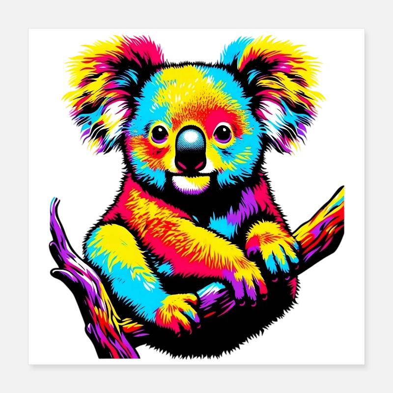 Koala Poster 40 x 40 cm