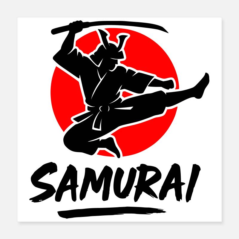 Samurai Poster 16" x 16" (40x40 cm)