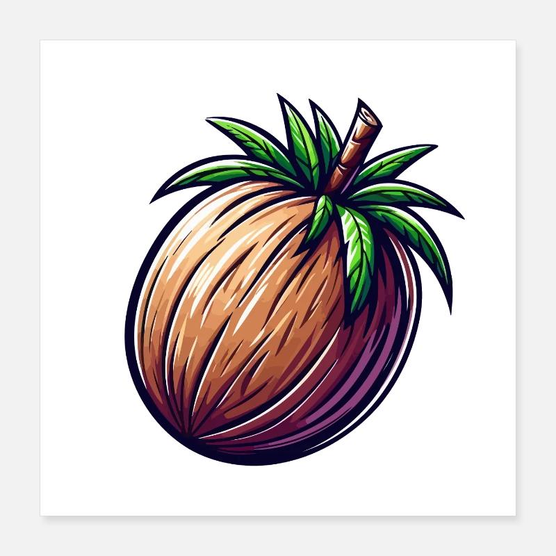Noix Tropical Poster 40 x 40 cm