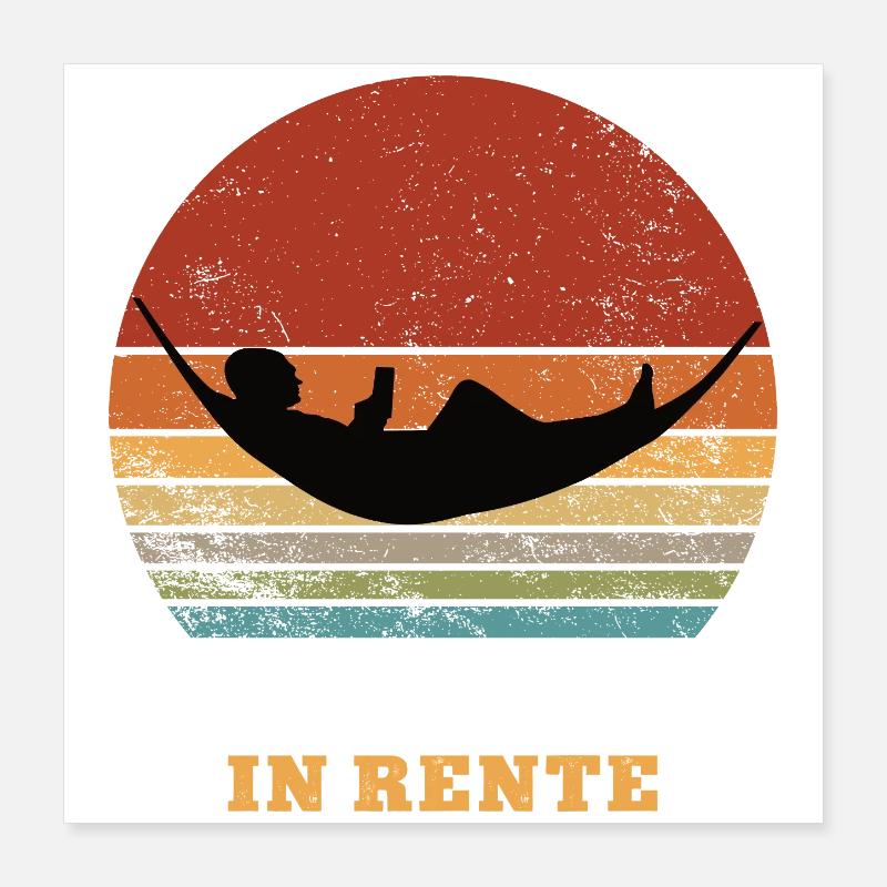 Pension de plombier retraité retraité Poster 40 x 40 cm