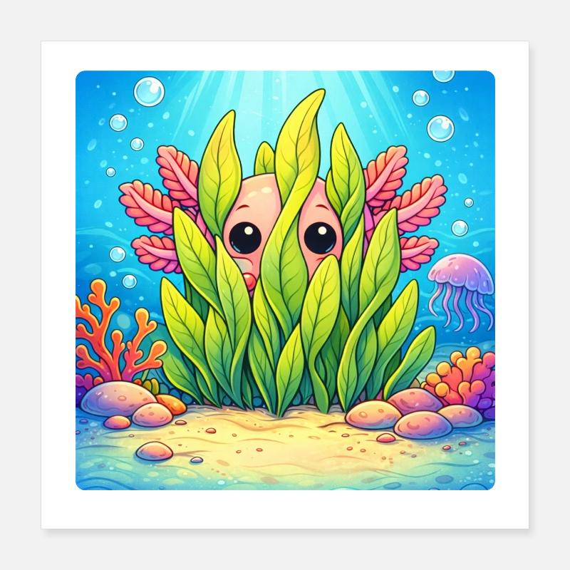 Underwater hidden charm Poster 16" x 16" (40x40 cm)