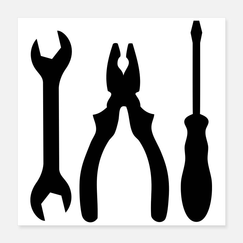 tools Poster 16" x 16" (40x40 cm)