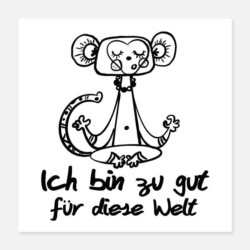 zu gut Poster 40x40 cm
