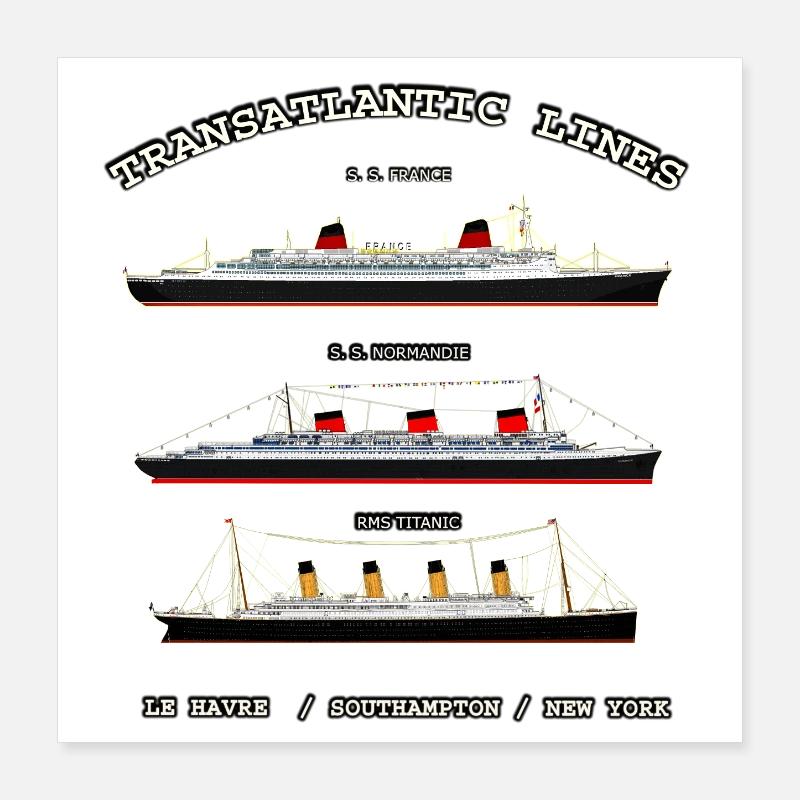 TRANSATLANTIC LINES Louis RUNEMBERG © Adagp Poster 40 x 40 cm