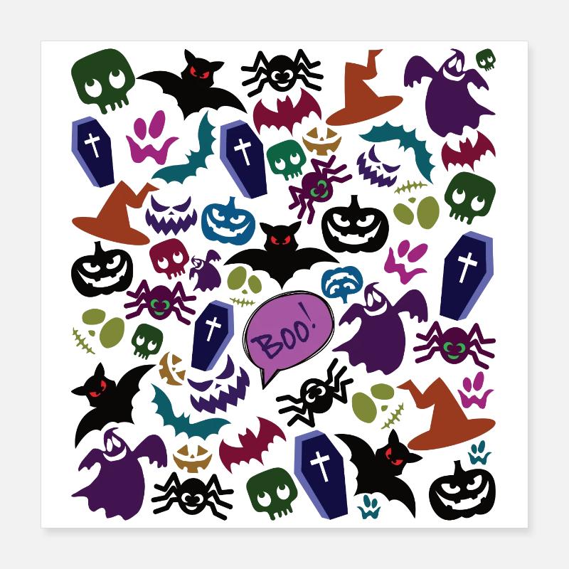 Confusion d’Halloween Poster 40 x 40 cm