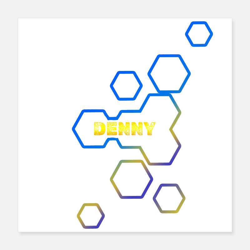 Cadeau pour Denny Poster 40 x 40 cm