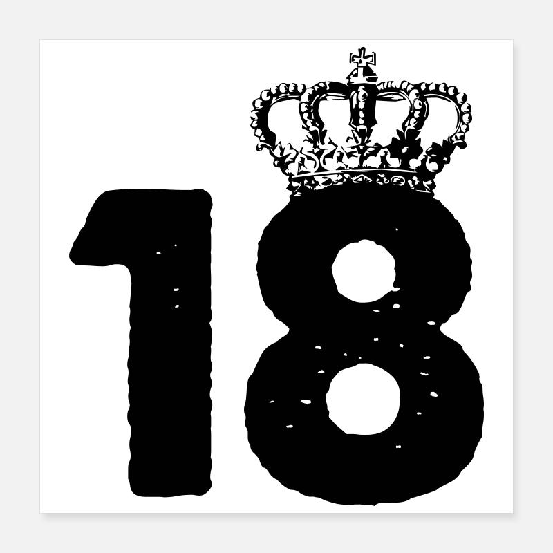 18 Crowns Poster 16" x 16" (40x40 cm)