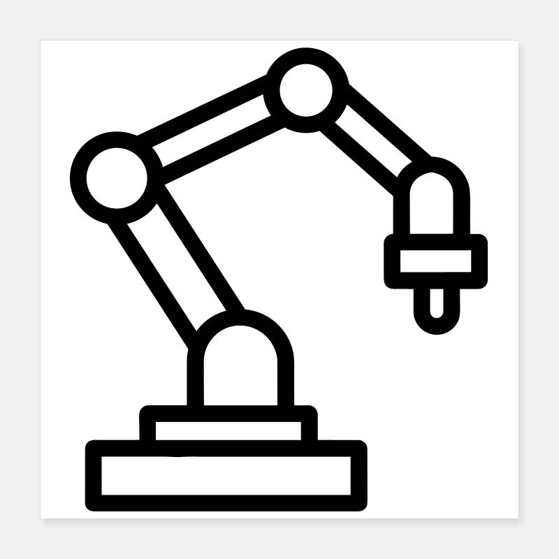 bras robotique Poster 40 x 40 cm
