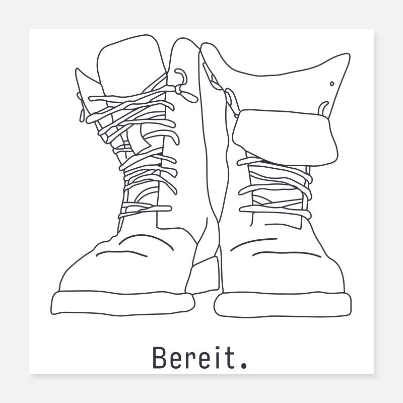 Bereit Poster 40x40 cm