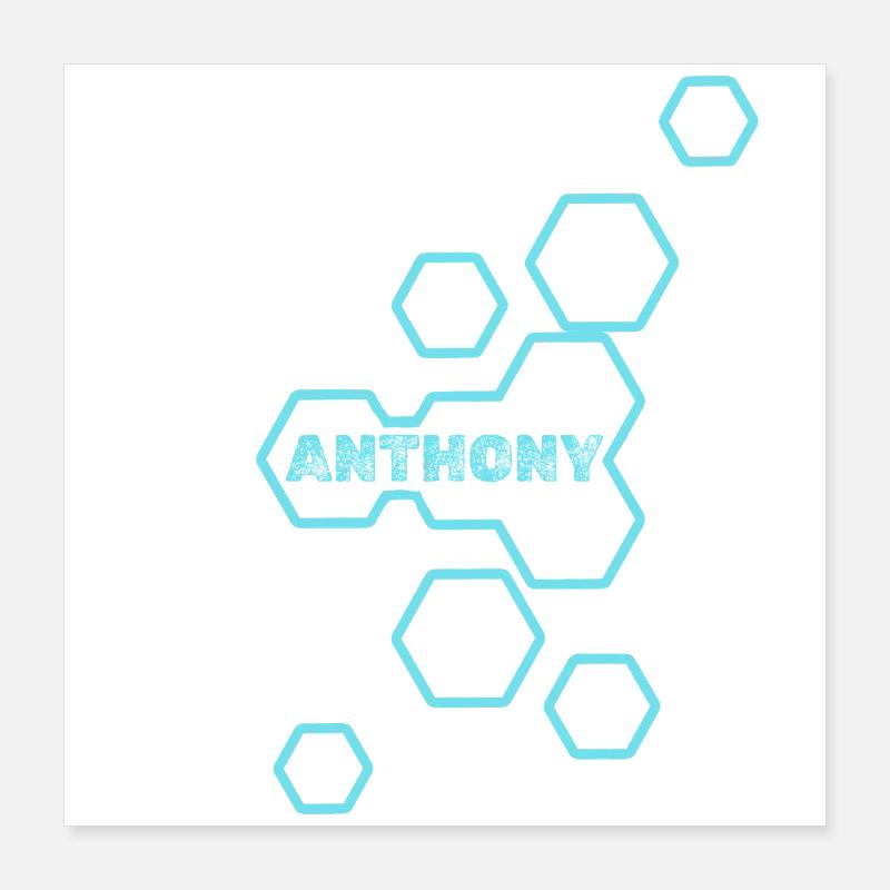 Anthony als Style Poster 40x40 cm