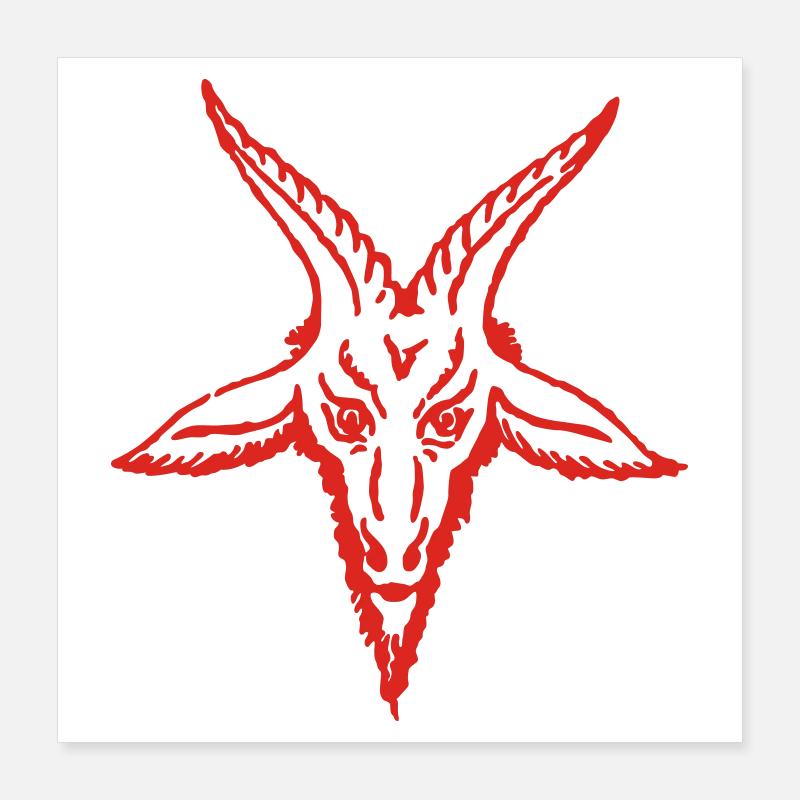 satan Poster 40x40 cm