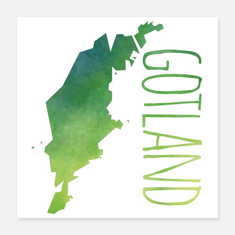 Gotland Poster 40 x 40 cm