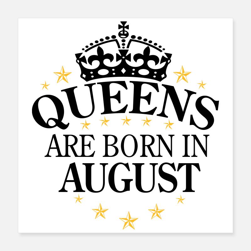 Queens August Poster 40x40 cm