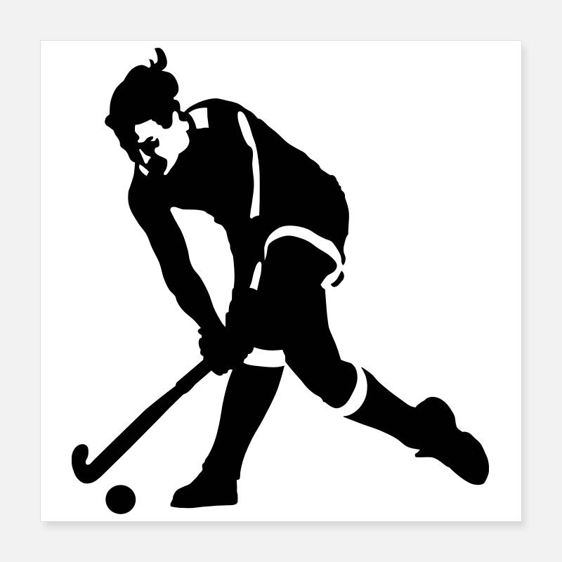 hockey sur gazon Poster 40 x 40 cm