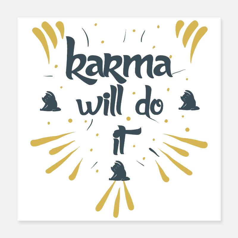 le karma le fera kontiki Poster 40 x 40 cm