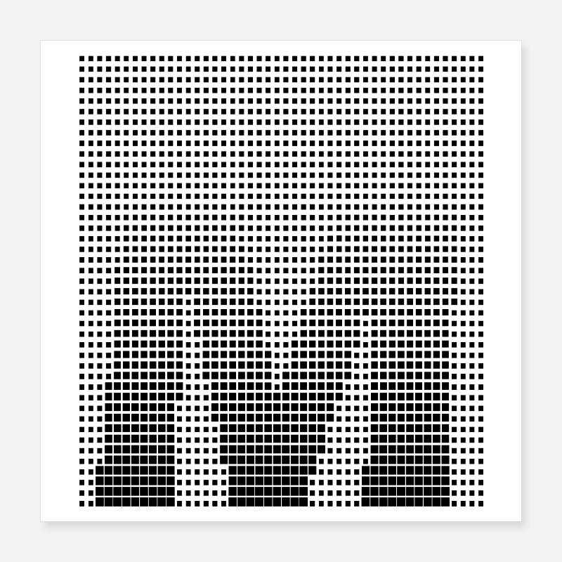 Letter M, Name, der Buchstabe M Poster 40x40 cm