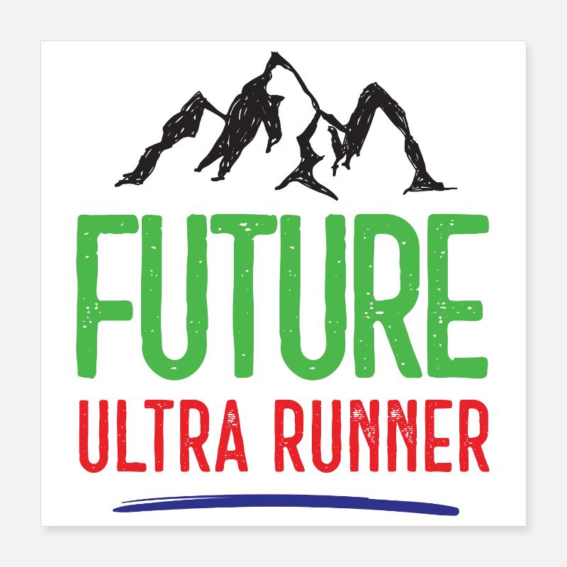 Future Ultra Runner Poster 40x40 cm