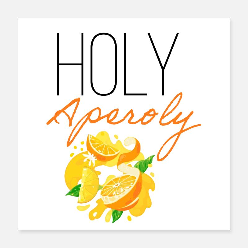 Conception de fêtes d’été de Holy Aperoly Cocktail Poster 40 x 40 cm