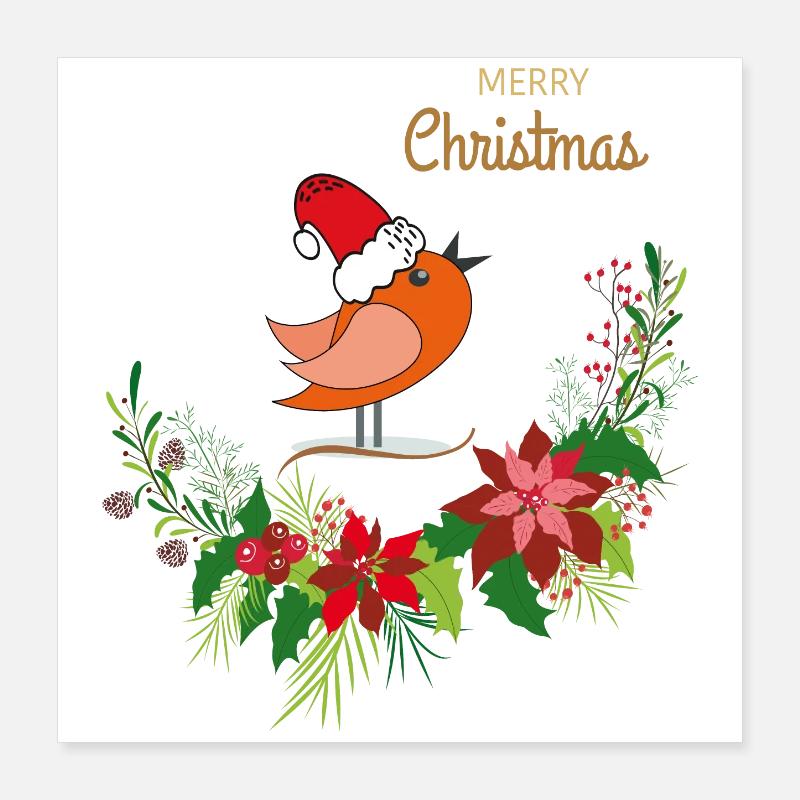 Merry Christmas Poster 16" x 16" (40x40 cm)