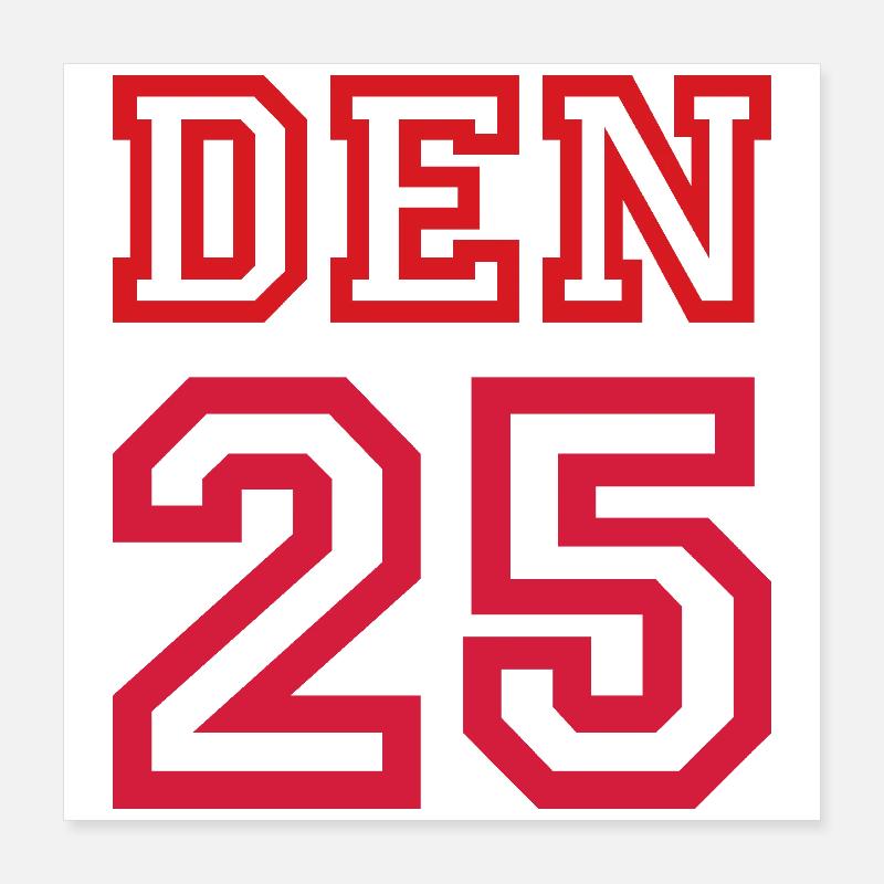 DENMARK Poster 16" x 16" (40x40 cm)