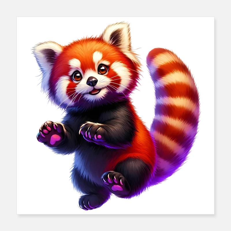 Red panda Poster 16" x 16" (40x40 cm)