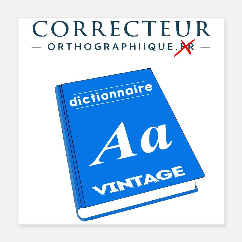 Correcteur orthographique Poster 40 x 40 cm