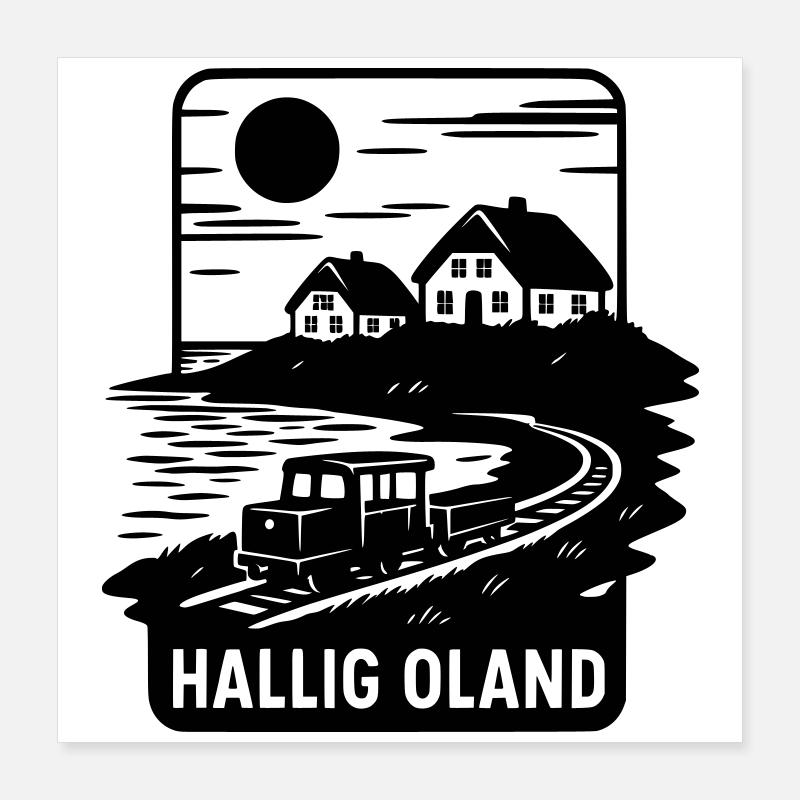 Oland Hallig Poster 16" x 16" (40x40 cm)