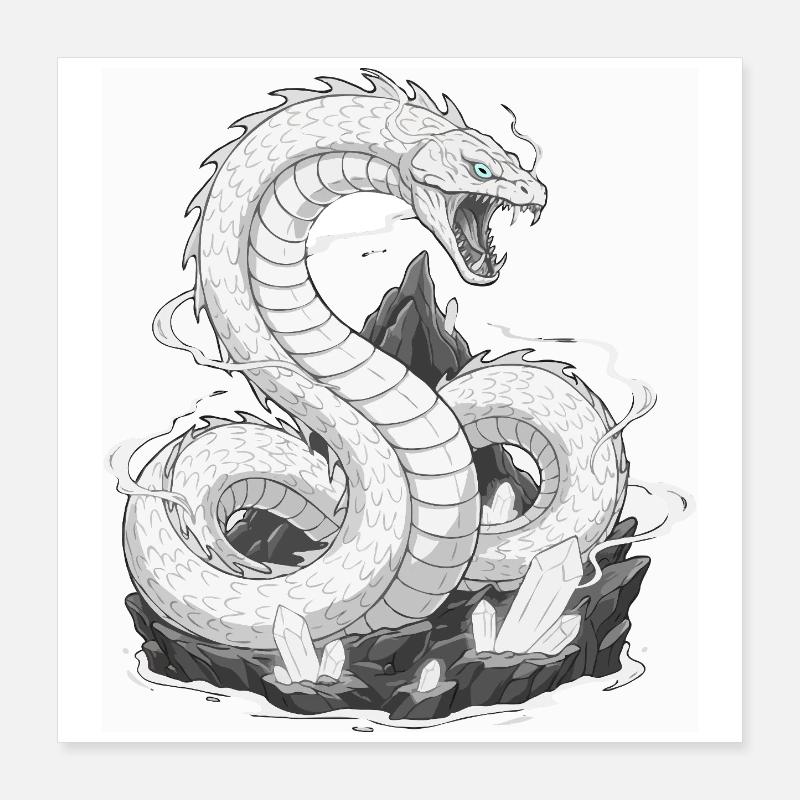 Serpent Yurnangandr Poster 40 x 40 cm