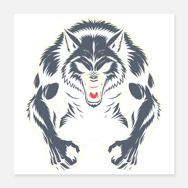 Werewolf Poster 16" x 16" (40x40 cm)