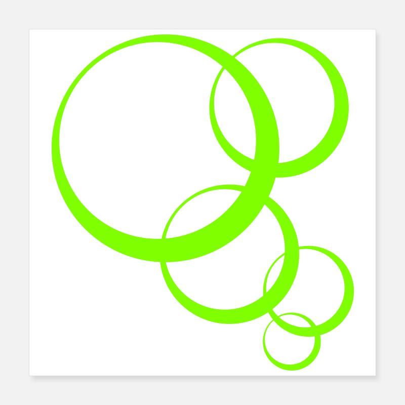 Bulles Poster 40 x 40 cm
