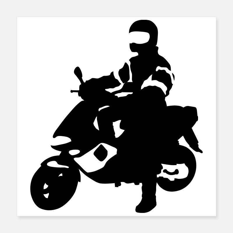 Scooter Poster 40 x 40 cm