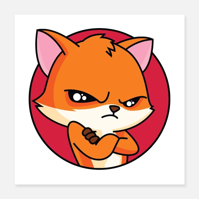 Renard roux - In Mood Poster 40 x 40 cm