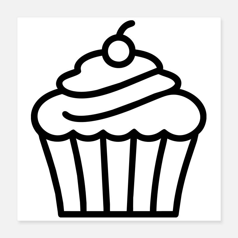 Cupcake Poster 40x40 cm