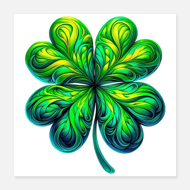 Four-leaf clover Poster 16" x 16" (40x40 cm)