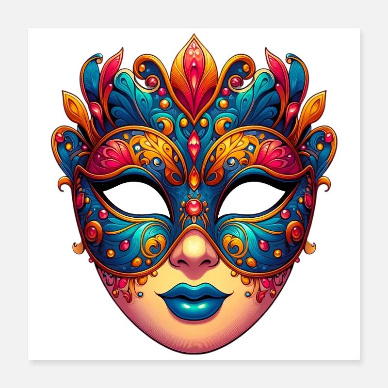 Masque du Carnaval de Venise Poster 40 x 40 cm