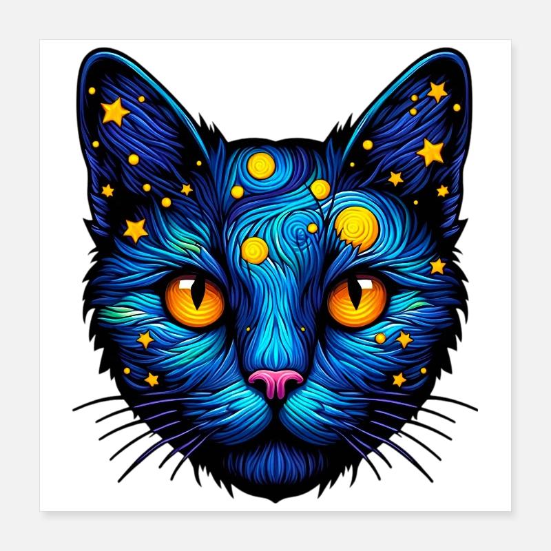 Katze Poster 40x40 cm